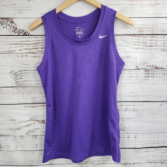 Nike Tops - Nike heathered dri-fit tank purple